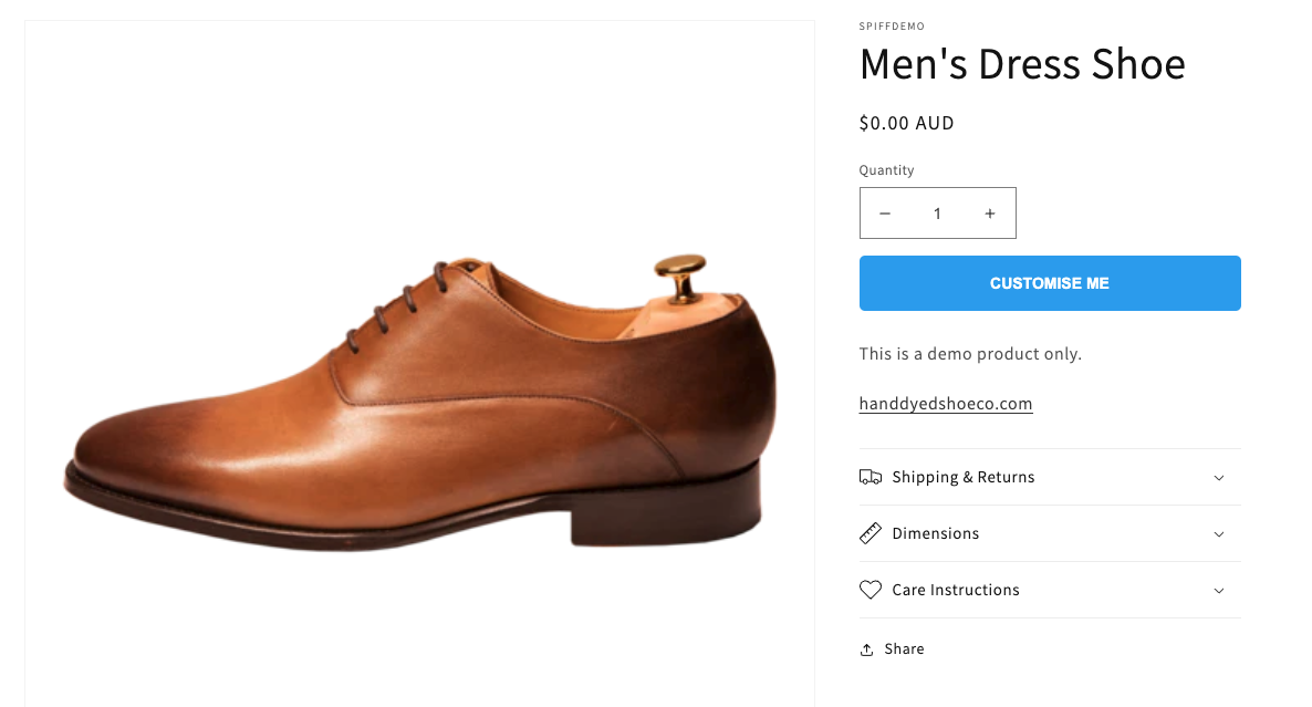Personalization Button